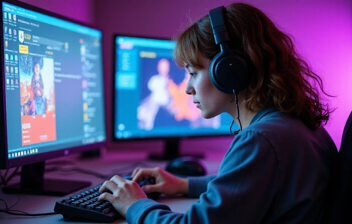 Abstract representation of FPS game genre