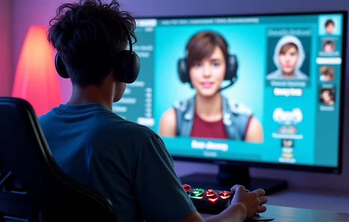 A creative gamer showcasing their custom-designed in-game content