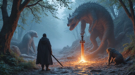 Abstract representation of RPG game genre